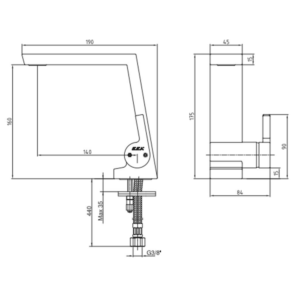 ECA Icon Lavabo Bataryası 102188037H