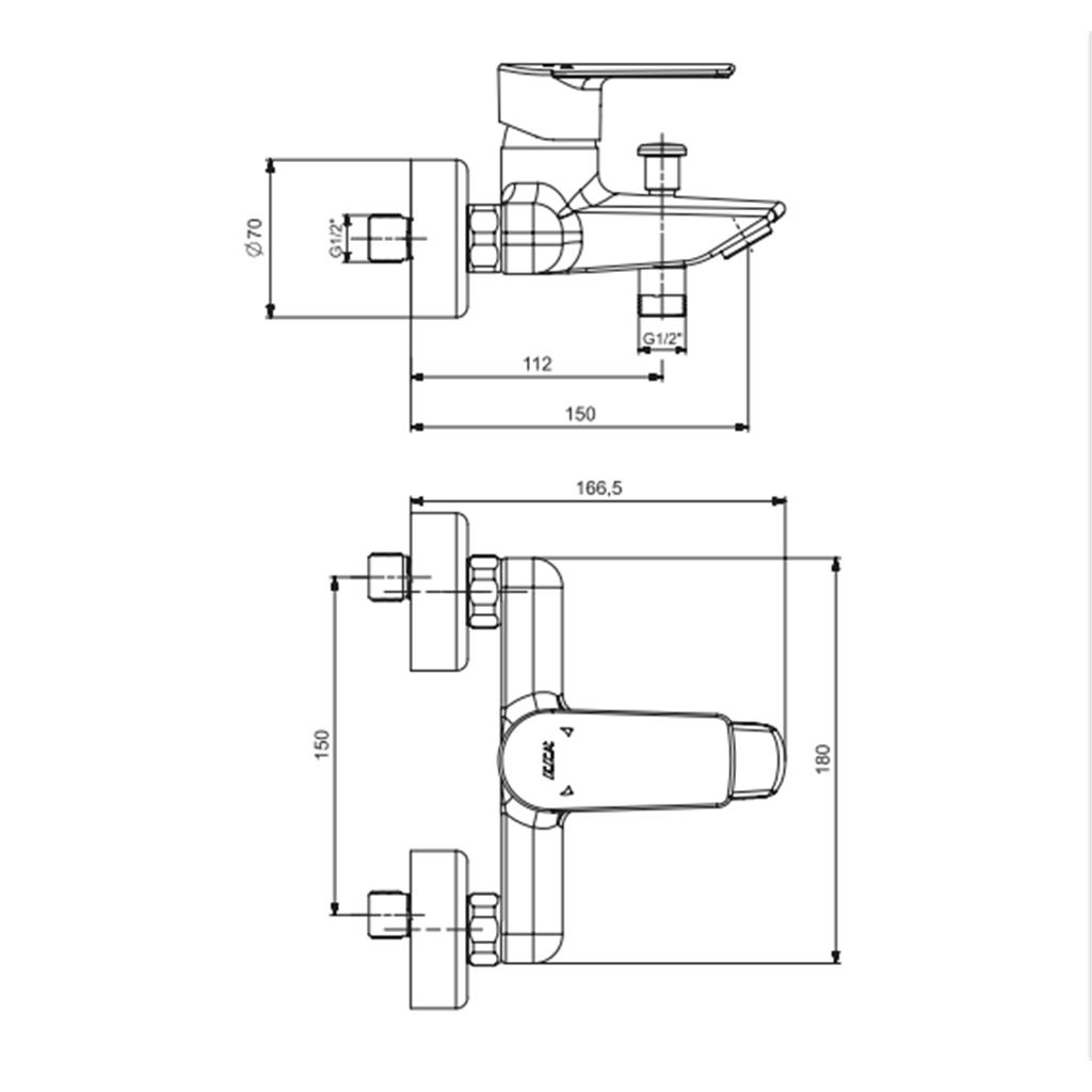 ECA Lia Banyo Bataryası 102102888  banyo musluğu 20 yıl garanti kaliteli batarya