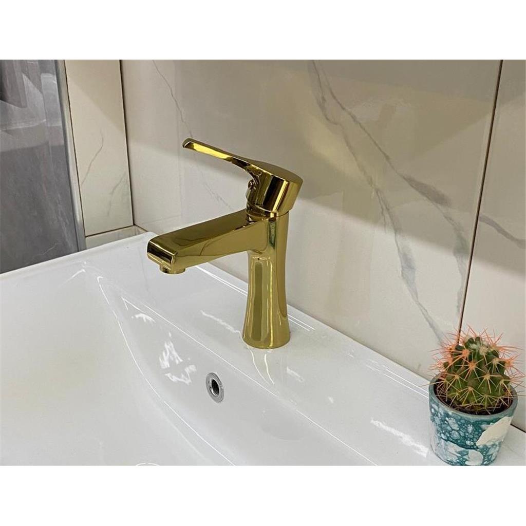 Gold Lavabo Batarya Musluk Modelleri Oreon Kaliteli Altın Görünümlü Musluk Fiyatları Renkli