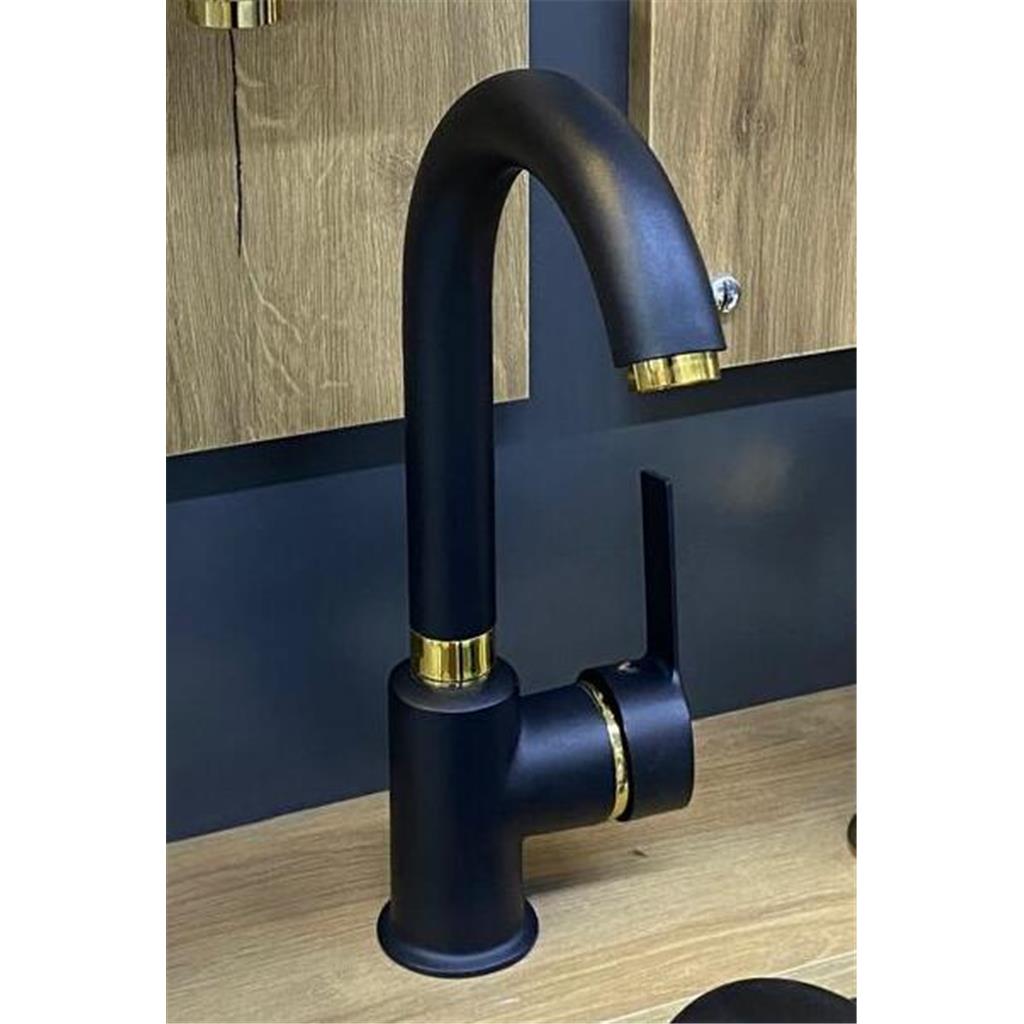 Siyah Lavabo Bataryası Fİyatları ve Modelleri  Lüx Surre Kaliteli Siyah Kuğu Lavabo Musluğu En Ucuz