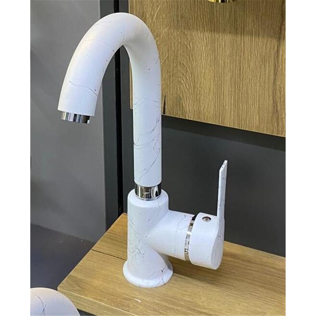 Beyaz Lavabo Bataryası Fiyatları ve Çeşitleri Lüx Surre  Kaliteli  En Ucuz Kuğu Beyaz Lavabo Musluğu