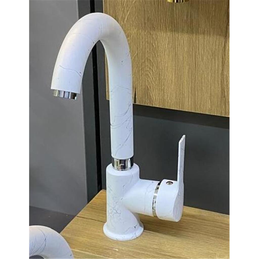 Beyaz Lavabo Bataryası Fiyatları ve Çeşitleri Lüx Surre  Kaliteli  En Ucuz Kuğu Beyaz Lavabo Musluğu