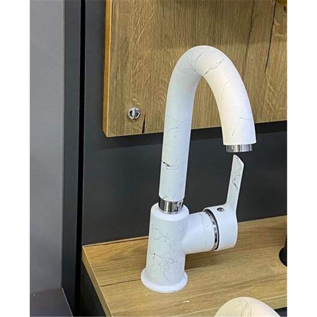 Beyaz Lavabo Bataryası Fiyatları ve Çeşitleri Lüx Surre  Kaliteli  En Ucuz Kuğu Beyaz Lavabo Musluğu