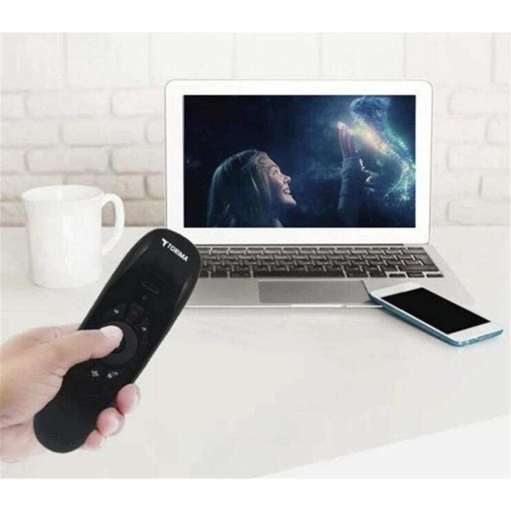 Torima K-02 2.4g Kablosuz Air Mouse ve Mini Klavyeli Uzaktan Kumanda - Android Tv Uyumlu