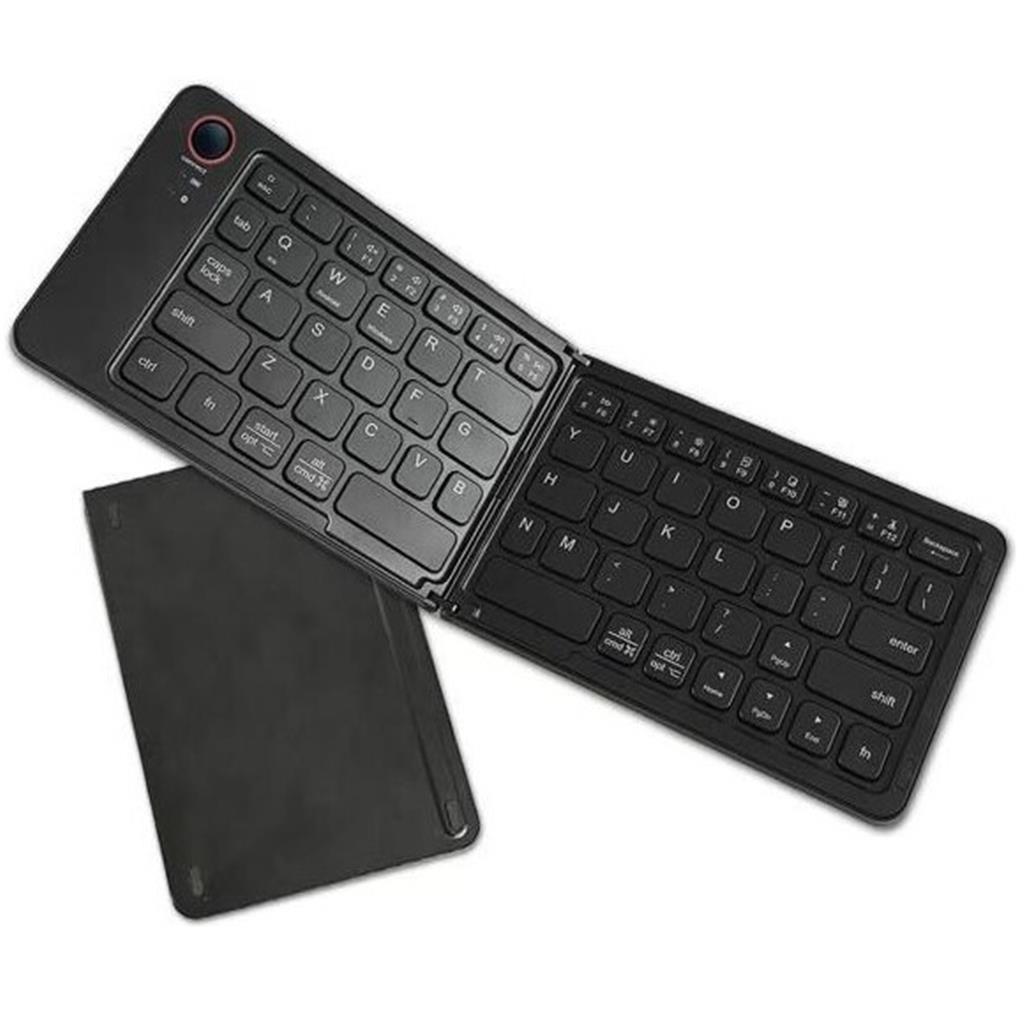 Katlanabilir Klavye Torima  Klavye Siyah Kablosuz Şarjlı Taşınabilir Mini Bluetooth Keyboard Tk-08
