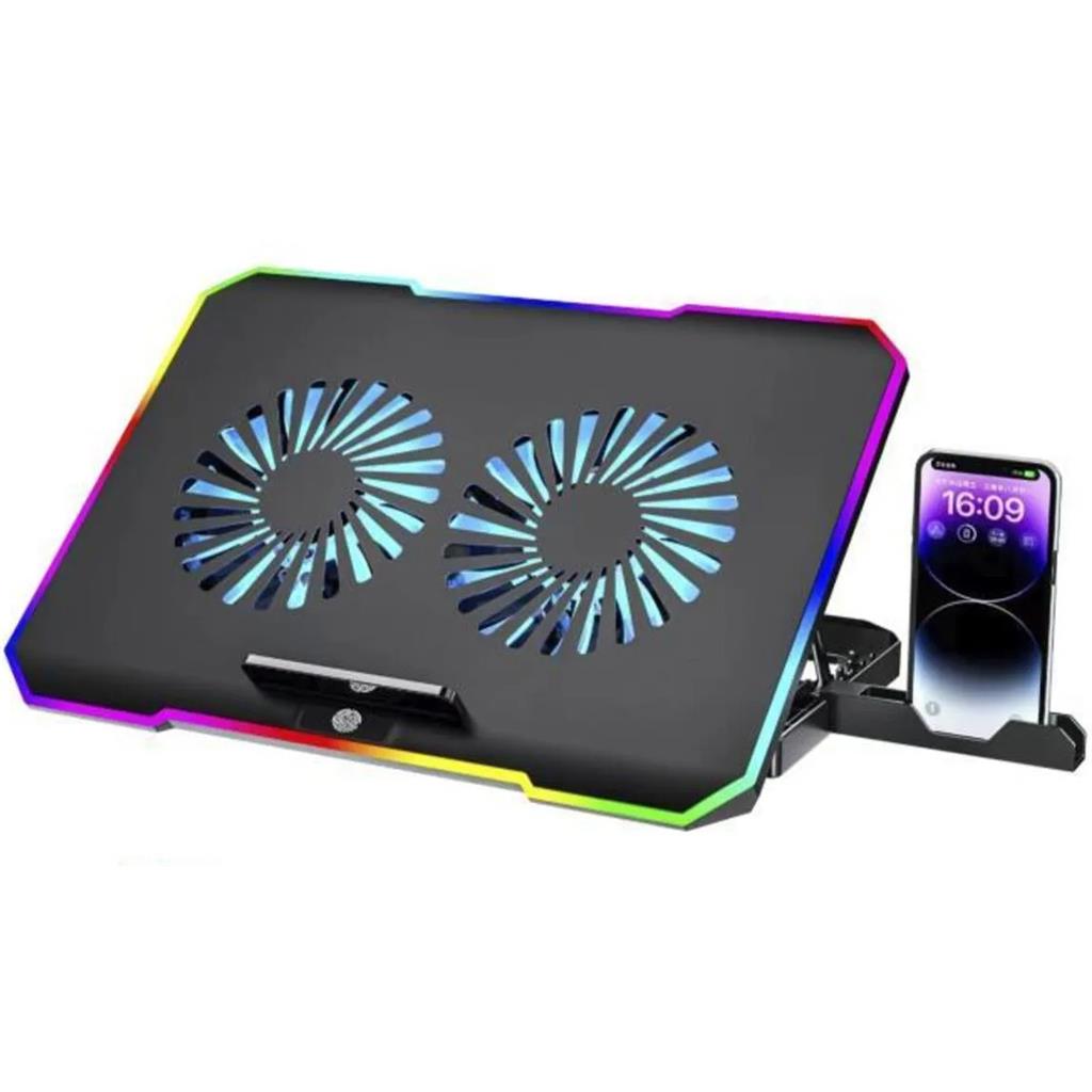 bilgisayar soğutma fanı Torima CF-04 Ayarlanabilir Dizüstü Bilgisayar Rgb Soğutma Fanı Siyah