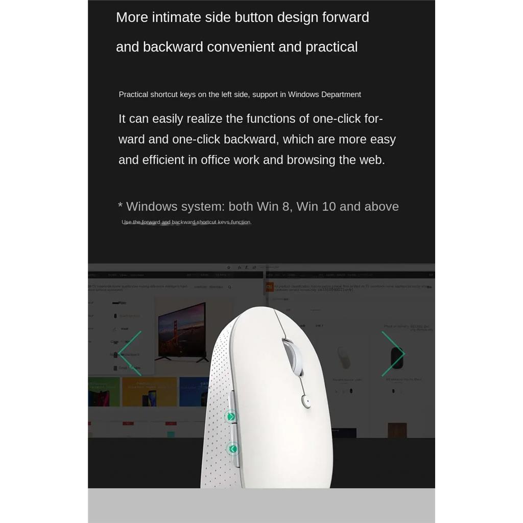 Xiaomi Mi Dual Mode Wireless Bluetooth Mouse Beyaz KABLOSUZ FARE