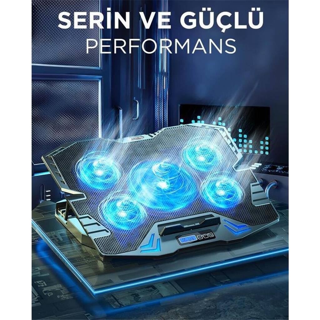 Bilgisayar Soğutma Fanı Fiyatları Torima Cf-05  Dizüstü Bilgisayar Rgb Soğutma Fanı Siyah
