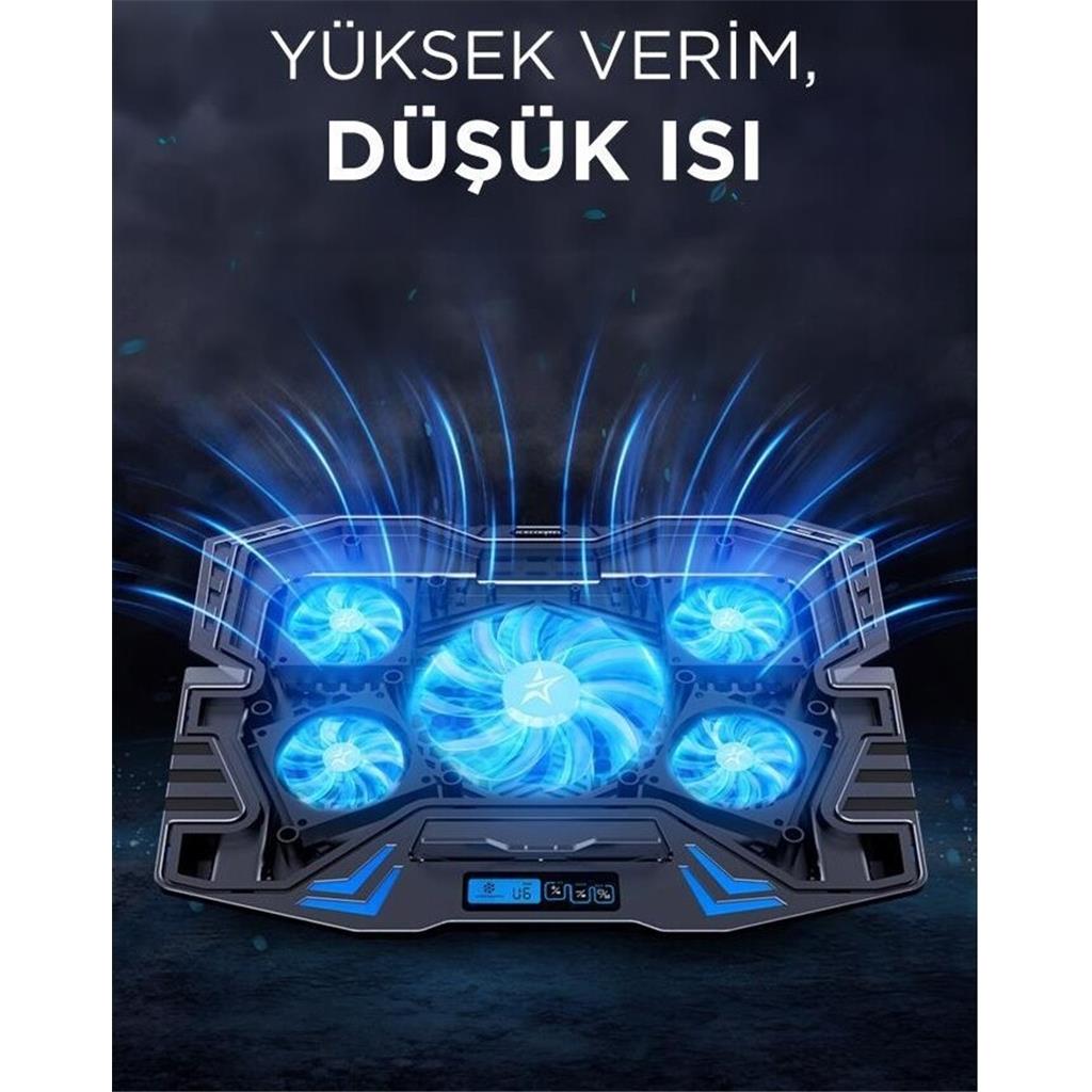 Bilgisayar Soğutma Fanı Fiyatları Torima Cf-05  Dizüstü Bilgisayar Rgb Soğutma Fanı Siyah
