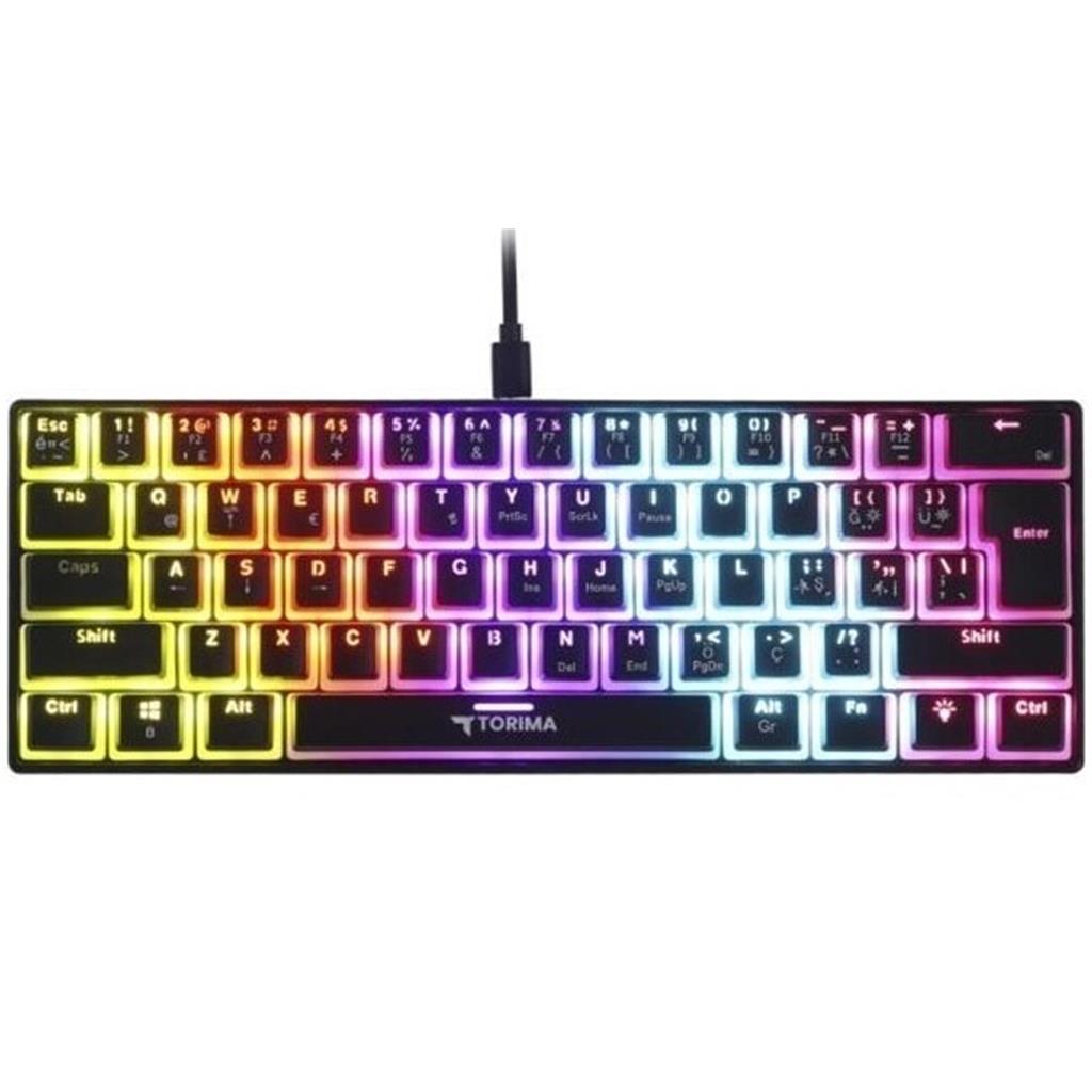 mekanik klavye Torima TK-04 RGB ışklı Kablolu Mekanik Oyuncu Klavyesi oyun klavyesi