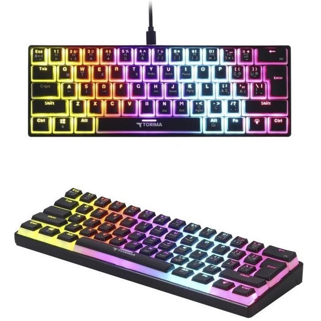 mekanik klavye Torima TK-04 RGB ışklı Kablolu Mekanik Oyuncu Klavyesi oyun klavyesi