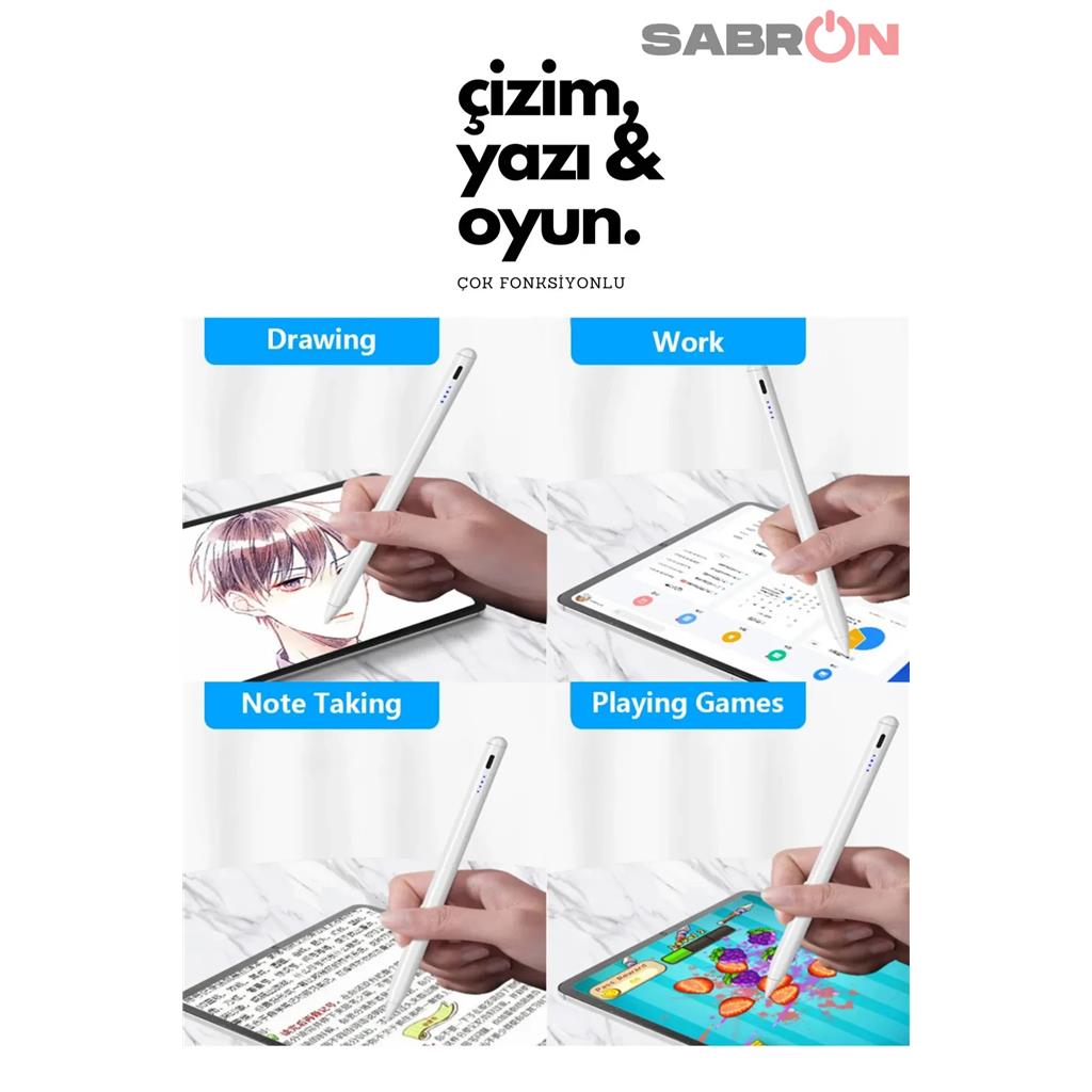 Dijital Çizim Kalemi  Universal Dokunmatik Kalem Tüm Cihazlara Uyumlu Tablet Telefon Için Çizim & Yazı Kalemi