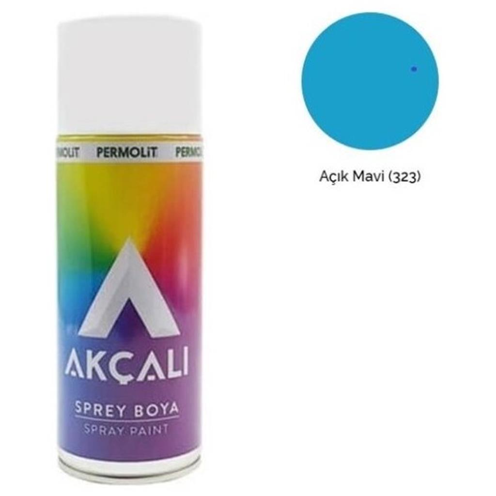 Akçalı Sprey Boya  306 Gri   317 Taksi Sarısı   323   Açık Mavi   301 Beyaz   310 Altın Yaldız