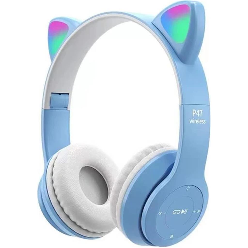 Bluetooth Kulak Üstü Kedi Kulaklık  Torima Kulaklık P47M Sevimli Renkli Kedi Kulaklık Fiyatları ve Modelleri