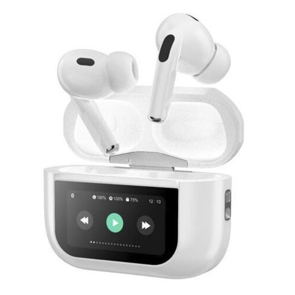 Torima Kulak İçi Kulaklık A9PRO Beyaz OLED Ekranlı Anc/enc Destekli 5.4 Bluetooth Kulak İçi Kulaklık