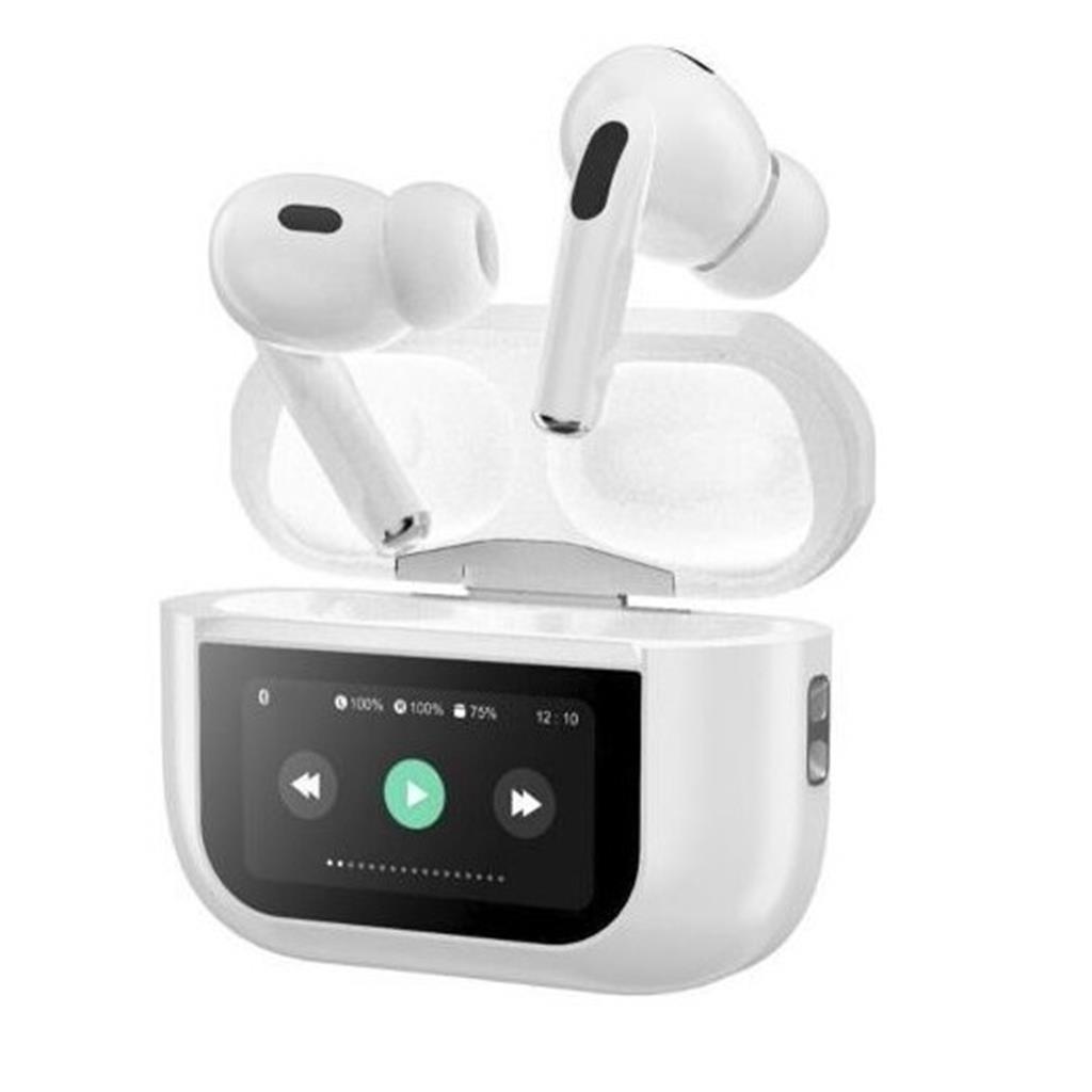 Torima Kulak İçi Kulaklık A9PRO Beyaz OLED Ekranlı Anc/enc Destekli 5.4 Bluetooth Kulak İçi Kulaklık