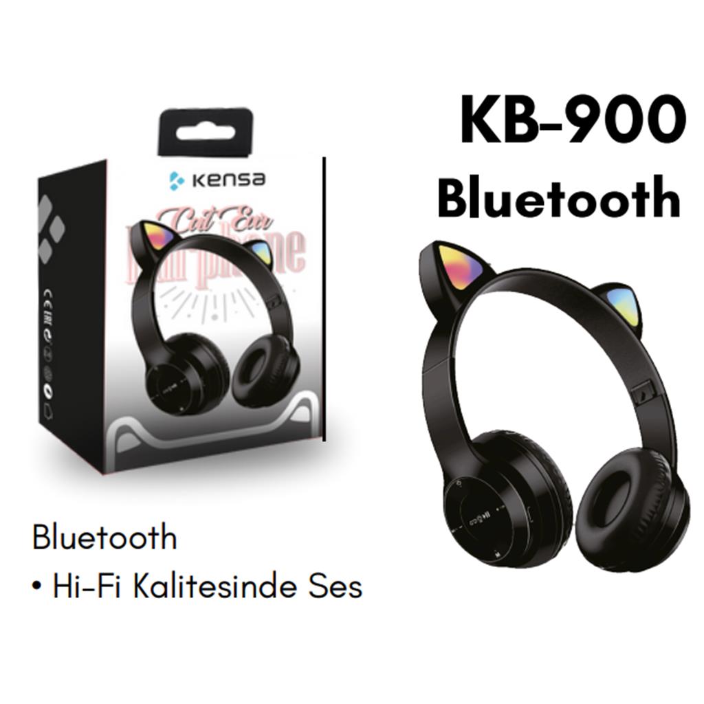 Bluetooth Kulak Üstü Kedi Kulaklık Mikrofonlu En Ucuz Kedi Kulaklık Fiyatları ve Çeşitleri KB- 900