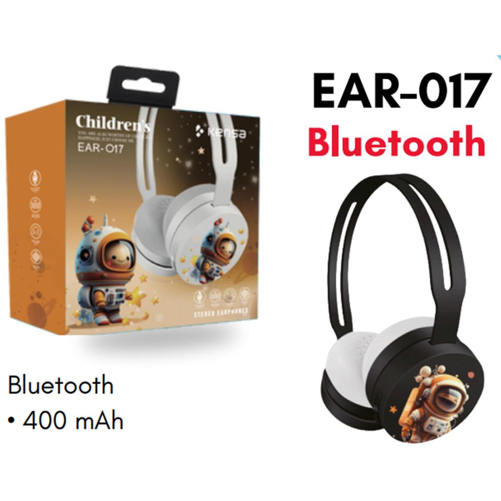 KULAK ÜSTÜ KULAKLIK  Bluetooth  Mikrofonlu Kablosuz Kulaklık  COCUKLARA ÖZEL KENSA EAR-017