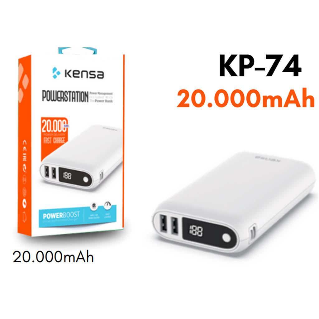 Powerbank ve Şarj Bataryası Fiyatları ve Modelleri  Dijital Ekranlı 20000MAH Taşınabilir Powerbank