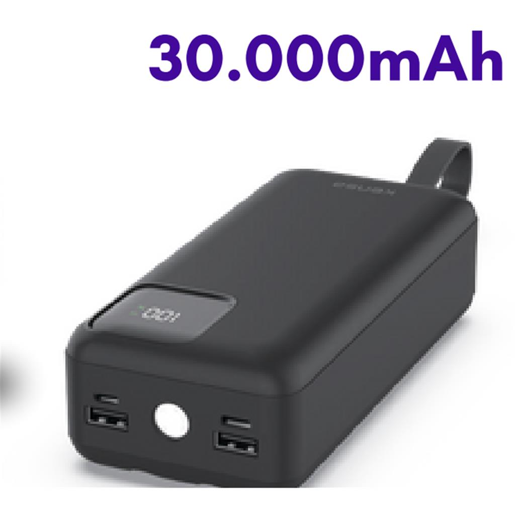 Powerbank ve Taşınabilir Şarj Cihazı Fiyatları  Dijital Ekranlı 30000 mAH Hızlı Şarj Powerbank
