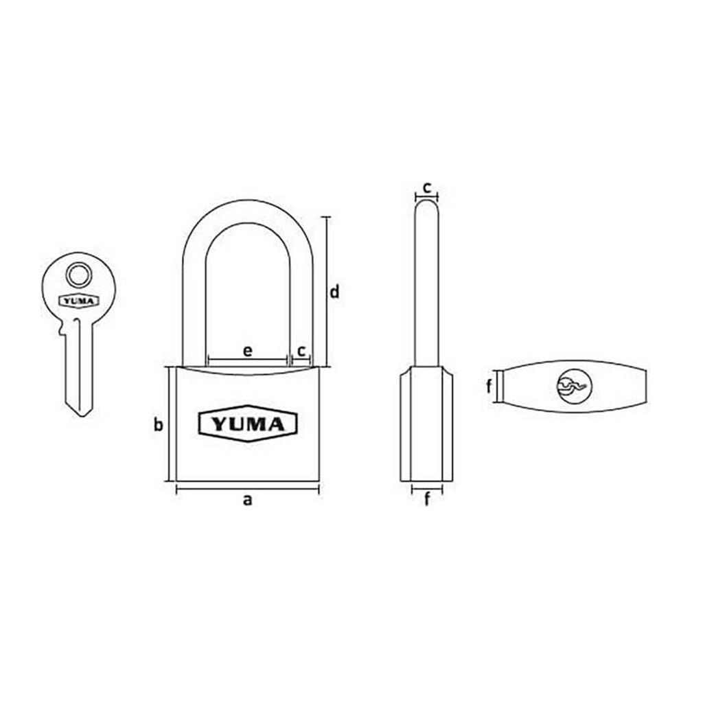 Yuma Asma Kilit 50 mm Pirinç Asma Kilit - Ym 2050 Yuma Asma Kilit Modelleri ve Fiyatları