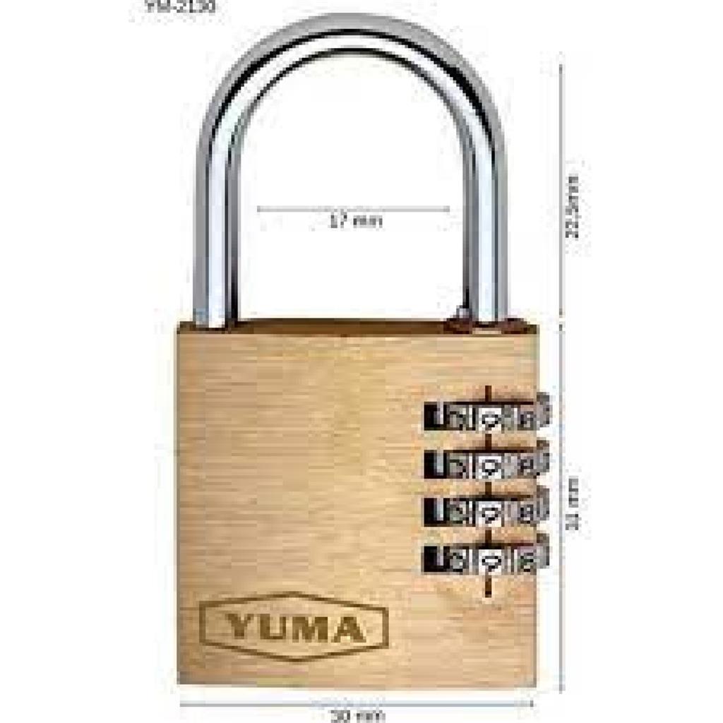 Yuma Şifreli Asma Kilit Yuma 20mm Şifreli Asma Kilit 3 Basamaklı YM-2120 Şİfreli Asma Kilit Fiyatları  ve Modelleri