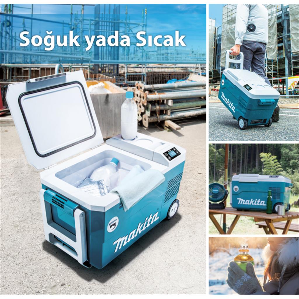 soğutma dolabı Makita DCW180Z 18v Li-ion 20L Mobil Akülü Isıtıcı ve Soğutucu Dolap şarjlı soğutucu