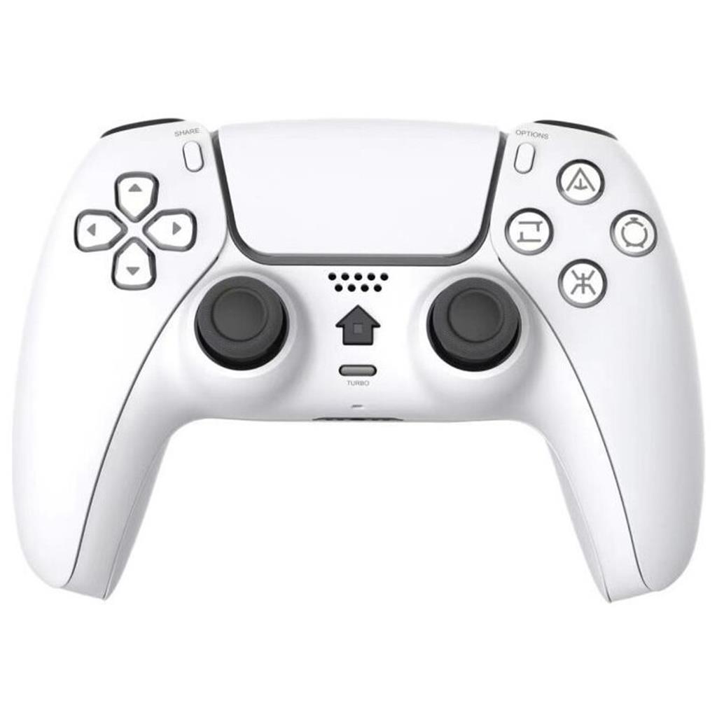 Oyun Konsolu Torima P4 Plus Kablosuz Titreşimli Oyun Kolu Beyaz PS4 PLUS Gamepad