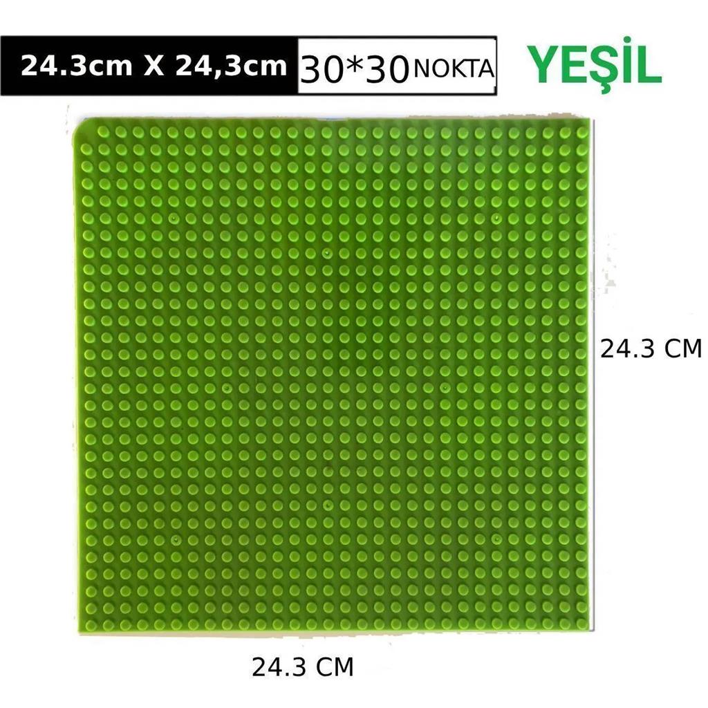 Kuzutoys LEGO Uyumlu Esnek Zemin Yeşil 30x30|24.3cm En Ucuz LEGO Uyumlu Zemin Fiyatları